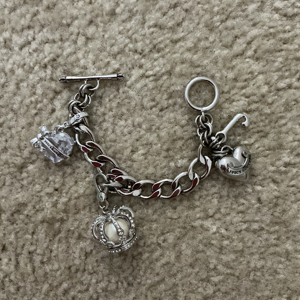 Silver vintage Juicy Couture chunky bracelet